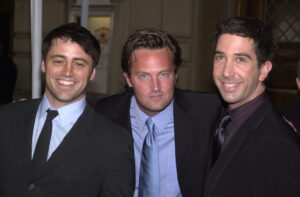 Matthew Perry with Friends cast members
