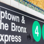 Bronx subway sign in New York