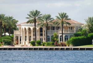 Mansion on the water