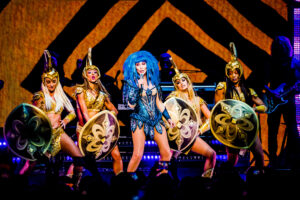 Cher performing