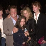 Tatum O'Neal with her family and her father, Ryan O'Neal