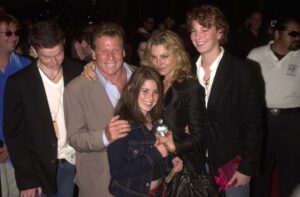 Tatum O'Neal with her family and her father, Ryan O'Neal