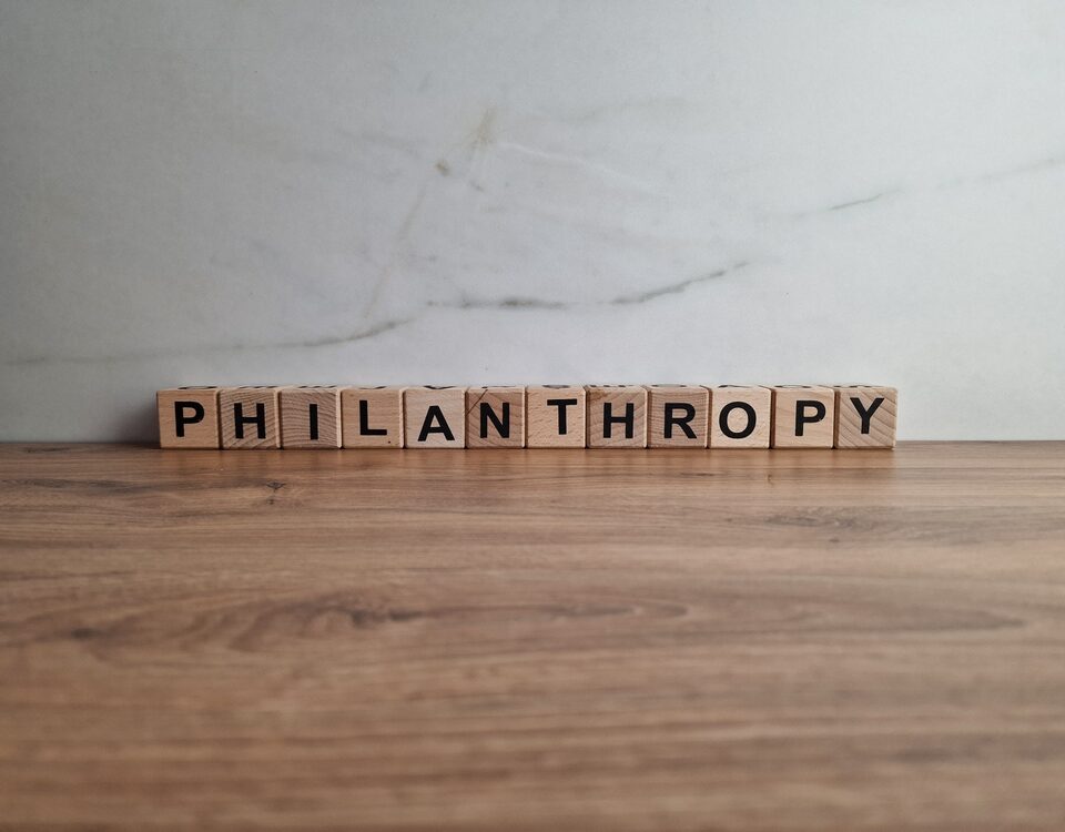 Philanthropy sign