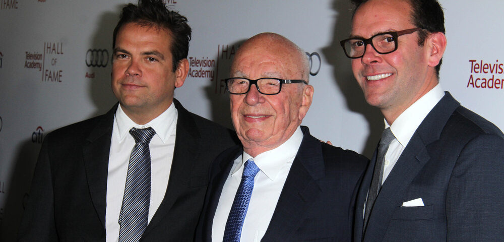Rupert Murdoch and his sons.