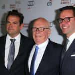 Rupert Murdoch and his sons.