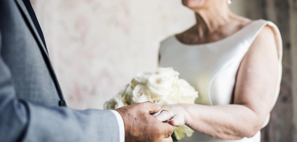 Older couple remarrying