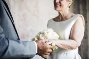 Older couple remarrying
