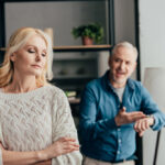 Couple arguing over estate plan