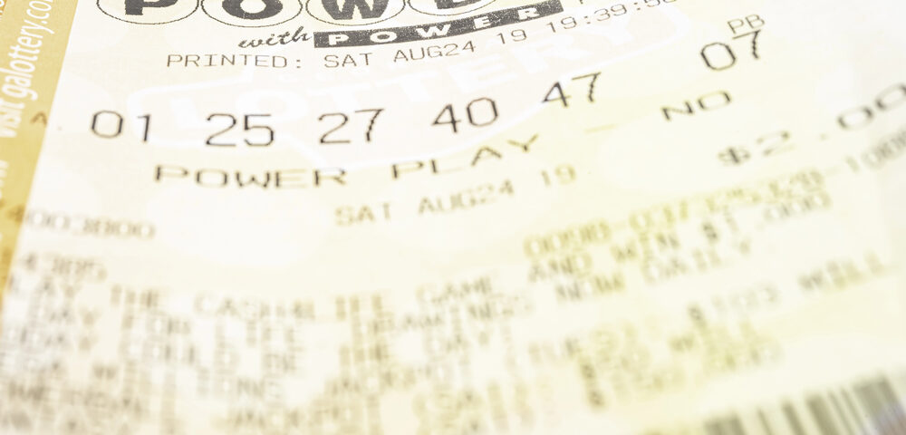 Powerball lottery ticket