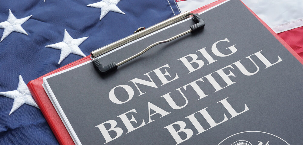 One Big Beautiful Bill image with flag