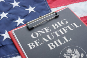 One Big Beautiful Bill image with flag