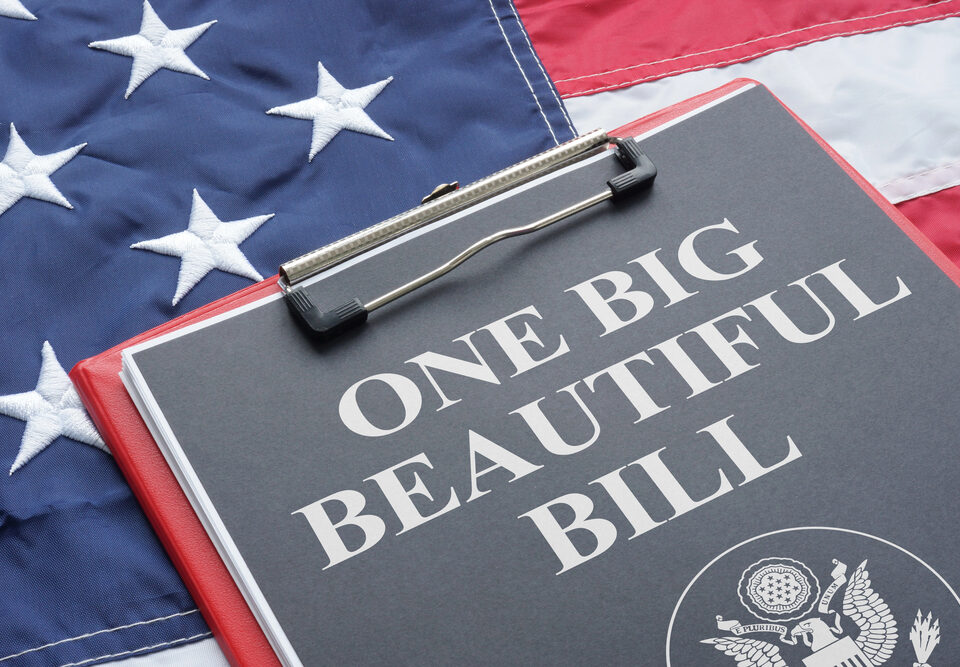 One Big Beautiful Bill image with flag